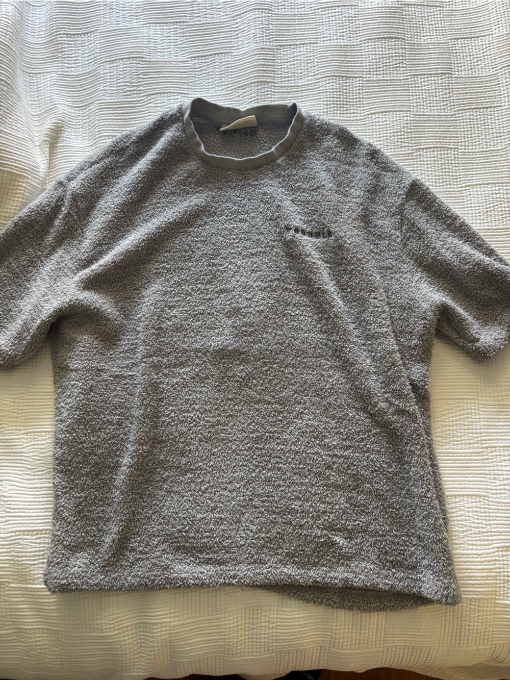 YoungLA Gray Fuzzy Tee Shirt